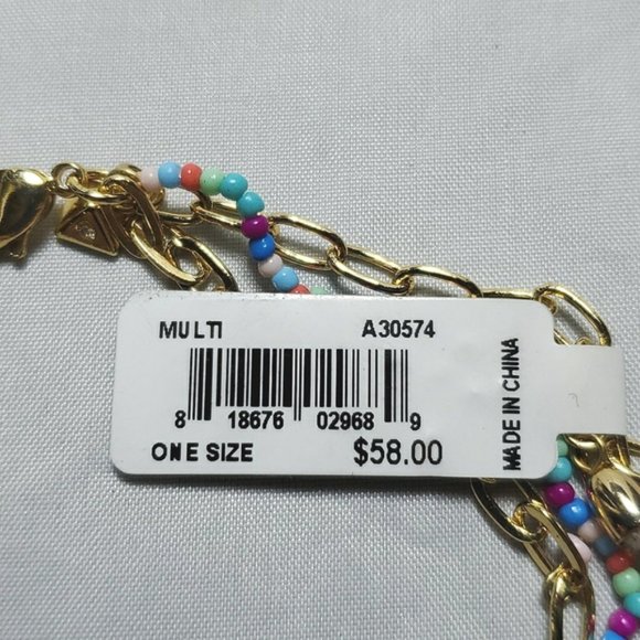 Rebecca Minkoff Anklet Multi Color Tassel A30574 - Picture 4 of 6